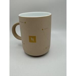 Nespresso Beige Ceramic Coffee Mug with City Design